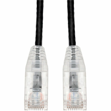 AddOn 6in Black CAT 6 Slim PVC Ethernet Cable Snagless Clear-Claw RJ-45 M/M - ADD-0.5FSLCAT6-BK