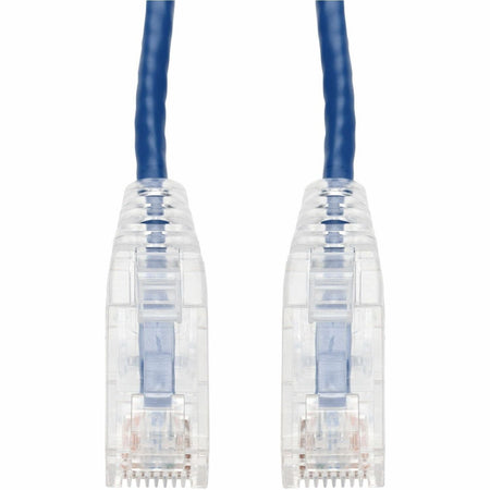 AddOn 35ft Blue CAT 6 Slim PVC Ethernet Cable Snagless Clear-Claw RJ-45 M/M - ADD-3.5FSLCAT6-BE