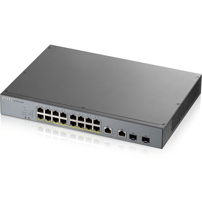 ZYXEL 16-port GbE Smart Managed PoE Switch with GbE Uplink - GS1350-18HP