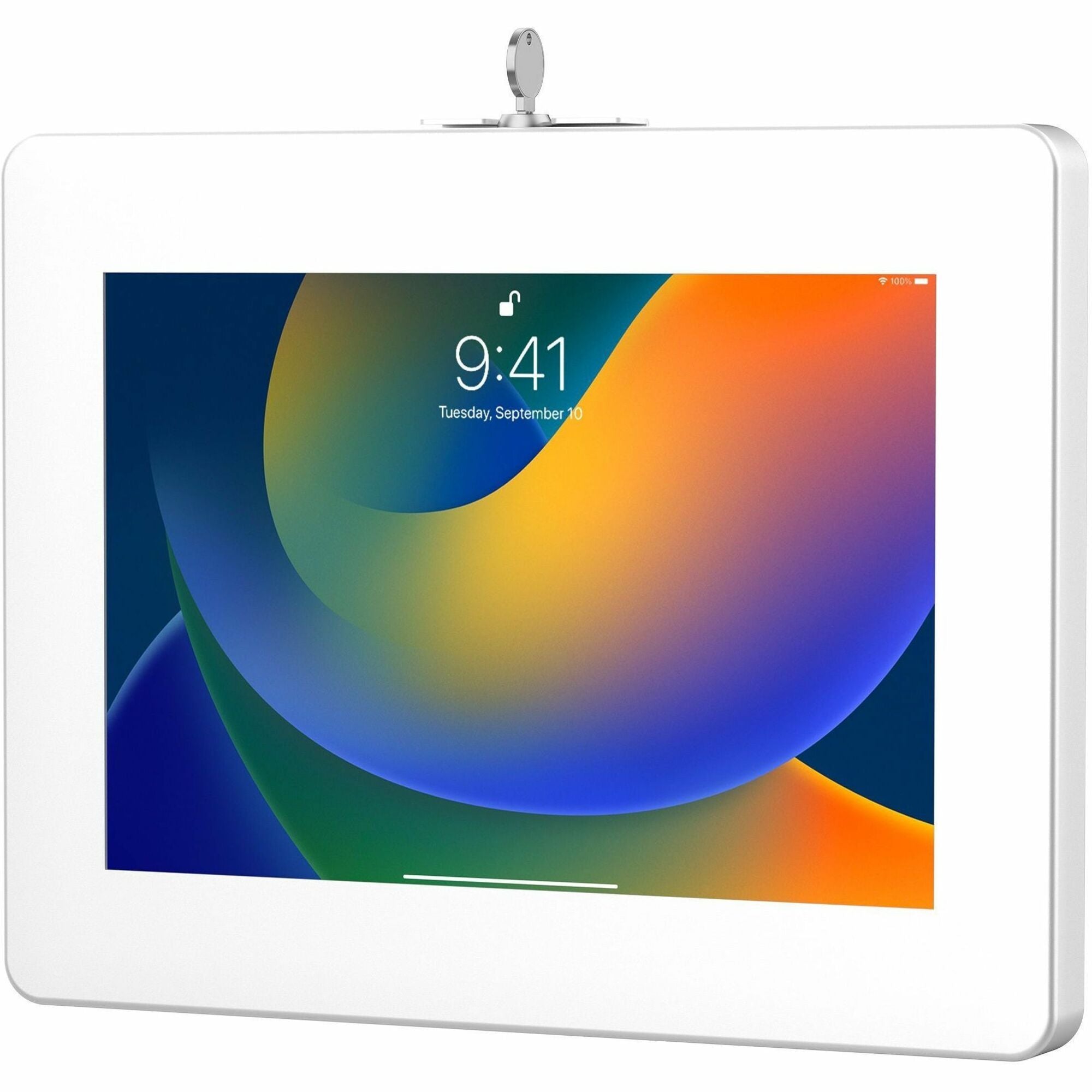 CTA Digital Premium VESA Locking Mount for iPad Gen 10 - 10.9" & 9.7-11" Tablets (White) - PAD-PARAWW