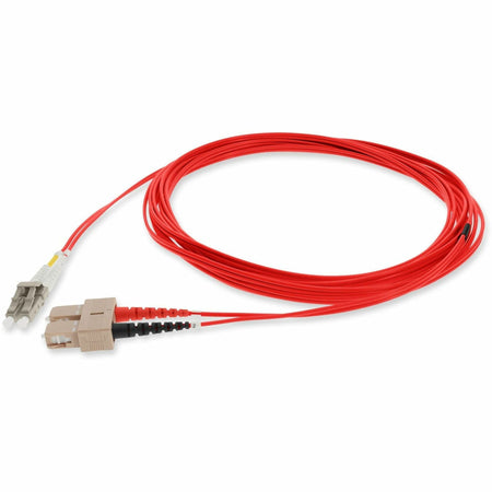 AddOn 4m LC (Male) to SC (Male) Orange OM1 Duplex Fiber OFNR (Riser-Rated) Patch Cable - ADD-SC-LC-4M6MMF-RD