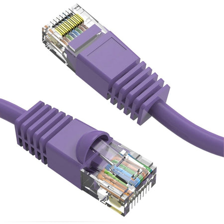Axiom 12FT CAT6 UTP 550mhz Patch Cable Snagless Molded Boot (Purple) - C6MB-P12-AX