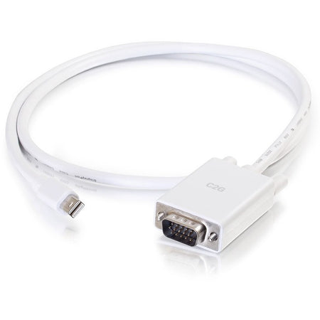 C2G 6ft Mini DisplayPort to VGA Adapter Cable White - 54680