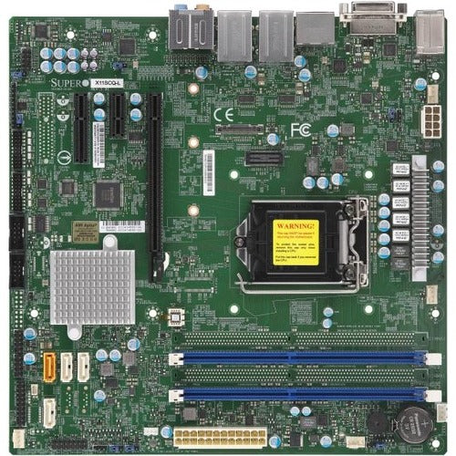 Supermicro X11SCQ-L Workstation Motherboard - Intel H310 Chipset - Socket H4 LGA-1151 - Micro ATX - MBD-X11SCQ-L-O