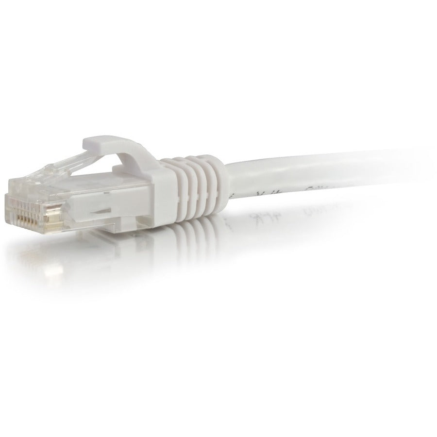 C2G 35ft Cat6a Snagless Unshielded (UTP) Ethernet Cable - Cat6a Network Patch Cable - PoE - White - 50776