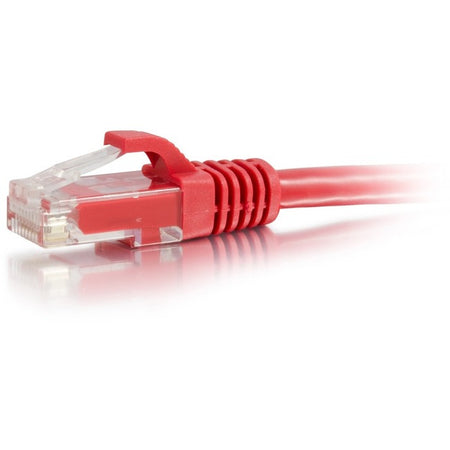 C2G 1ft Cat6a Snagless Unshielded (UTP) Ethernet Cable - Cat6a Network Patch Cable - PoE - Red - 50798