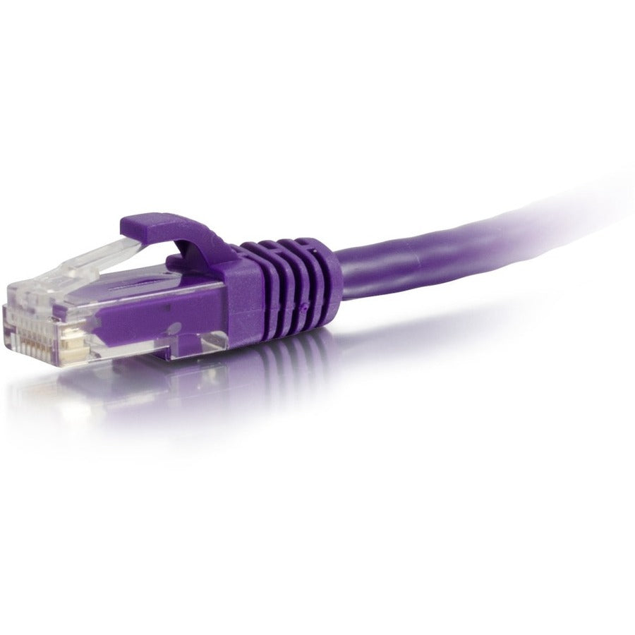 C2G 30ft Cat6a Snagless Unshielded (UTP) Ethernet Cable - Cat6a Network Patch Cable - PoE - Purple - 50832