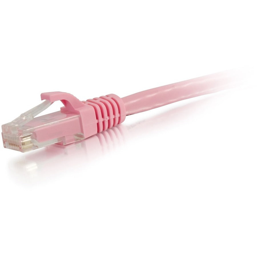 C2G 30ft Cat6a Snagless Unshielded (UTP) Ethernet Cable - Cat6a Network Patch Cable - PoE - Pink - 50870