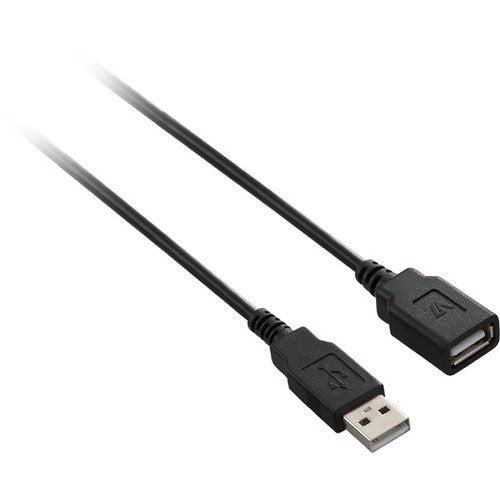 V7 Black USB Cable USB 2.0 A Female to USB 2.0 A Male 3m 10ft - V7E2USB2EXT-03M