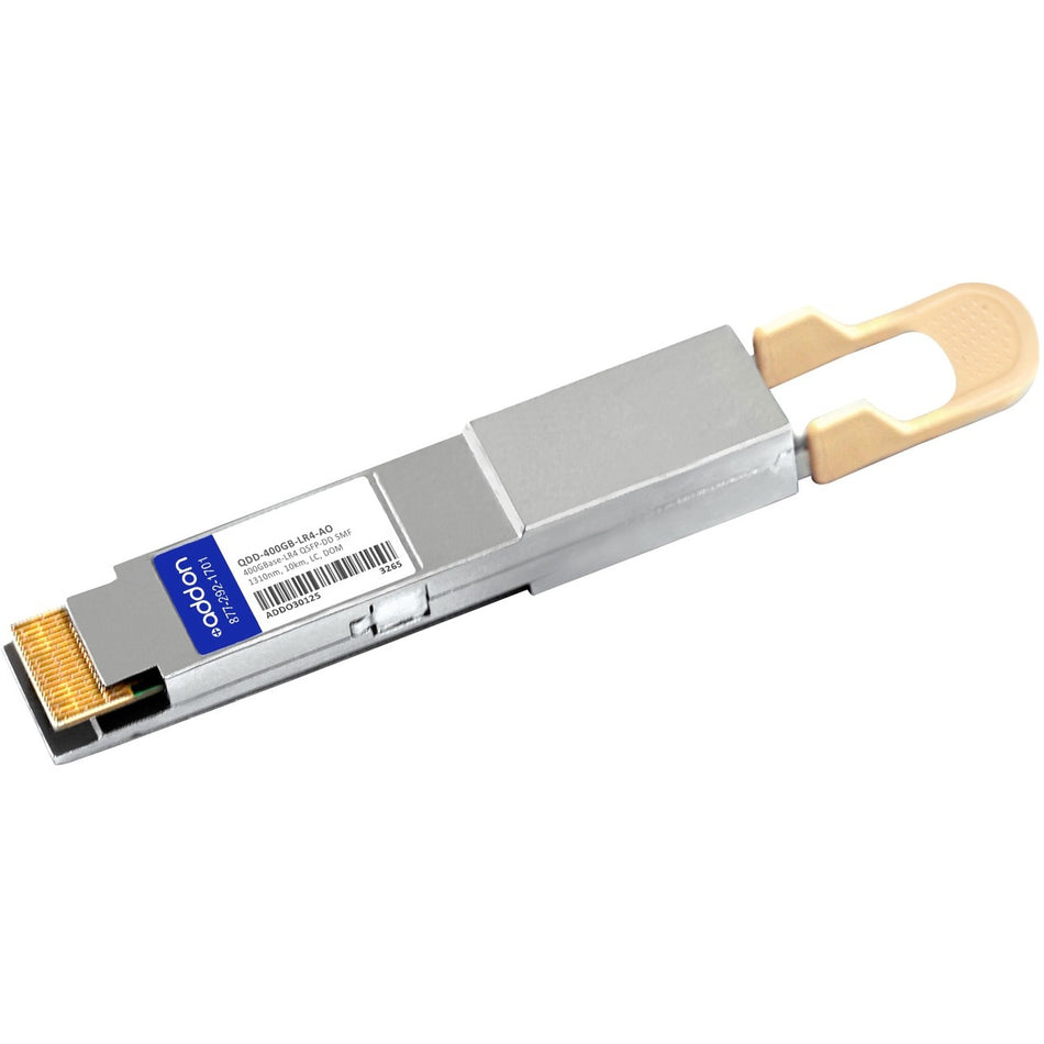 AddOn MSA and TAA Compliant 400GBase-LR4 QSFP-DD Transceiver (SMF, 1310nm, 10km, LC, DOM) - QDD-400GB-LR4-AO