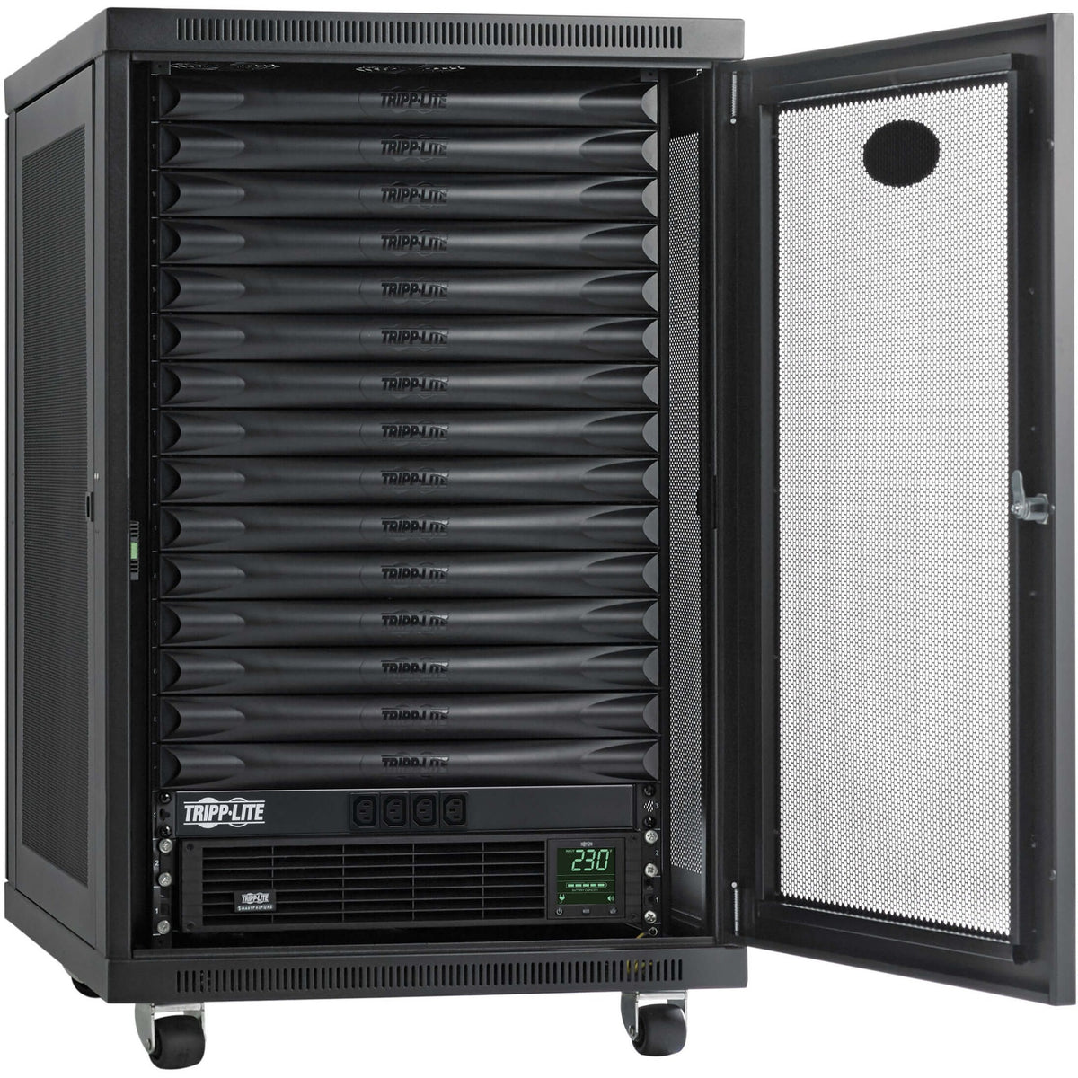 Tripp Lite by Eaton EdgeReady&trade; Micro Data Center - 15U, 1.5 kVA UPS, Network Management and PDU, 230V Assembled/Tested Unit - MDA2F15UPX00000