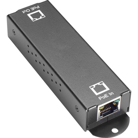 Black Box 10/100/1000BASE-T PoE+ Ethernet Repeater - 802.3at, 1-Port - LPR1111