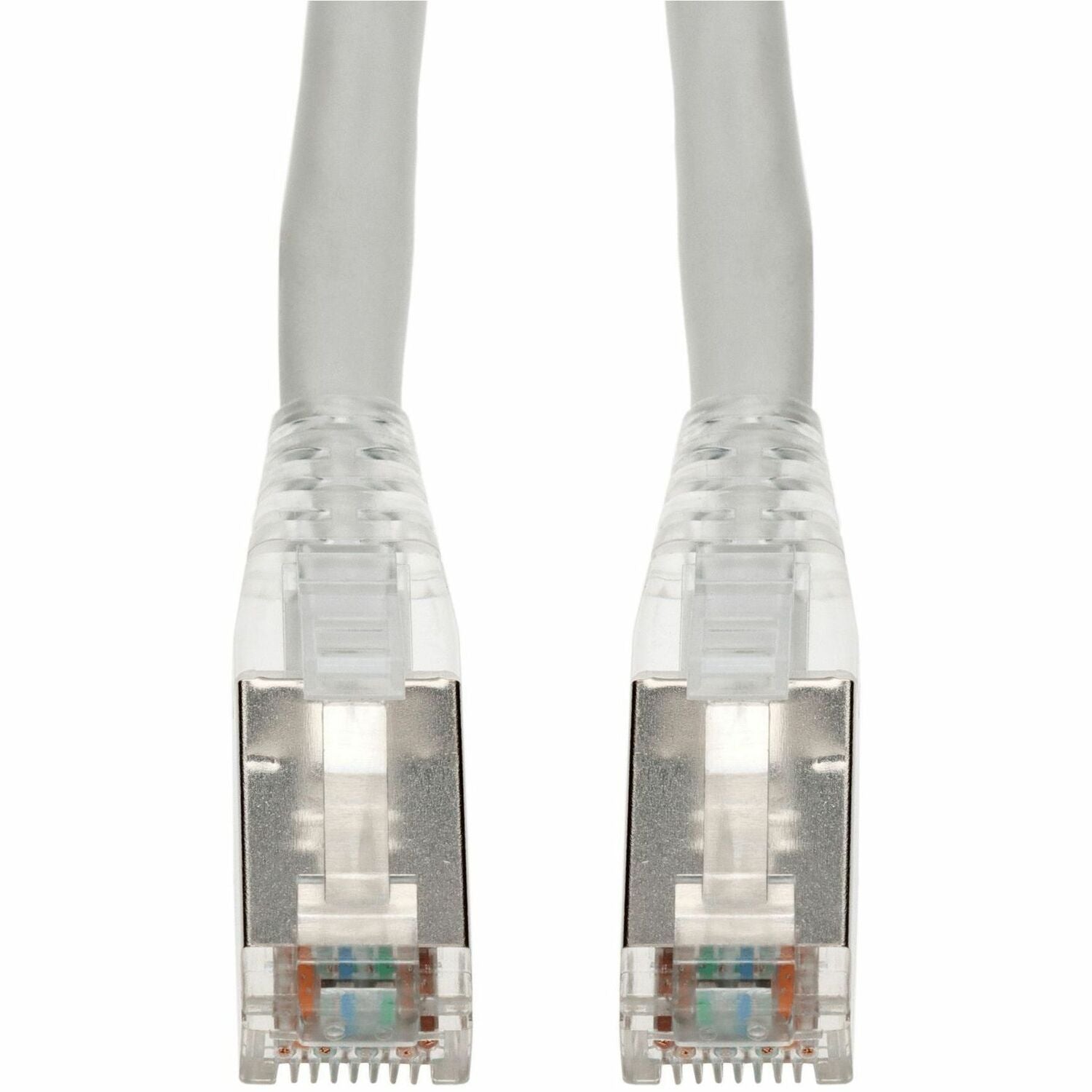 AddOn 6in White CAT 6A Shielded PVC Ethernet Cable Snagless Bubble Boot RJ-45 M/M - ADD-0.5FCAT6AS-WE