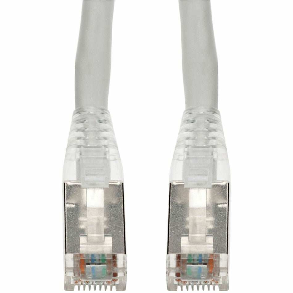 AddOn 6in White CAT 6A Shielded PVC Ethernet Cable Snagless Bubble Boot RJ-45 M/M - ADD-0.5FCAT6AS-WE