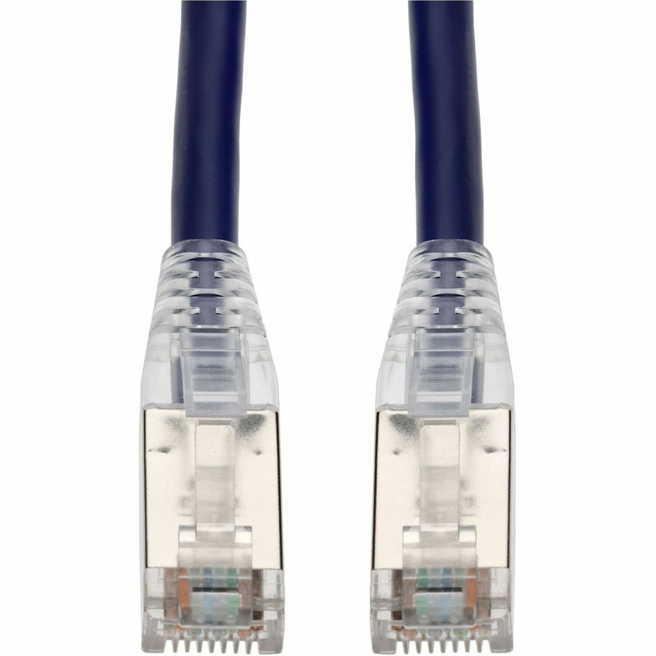 AddOn 1ft Purple CAT 6A Shielded PVC Ethernet Cable Snagless Bubble Boot RJ-45 M/M - ADD-1FCAT6AS-PE