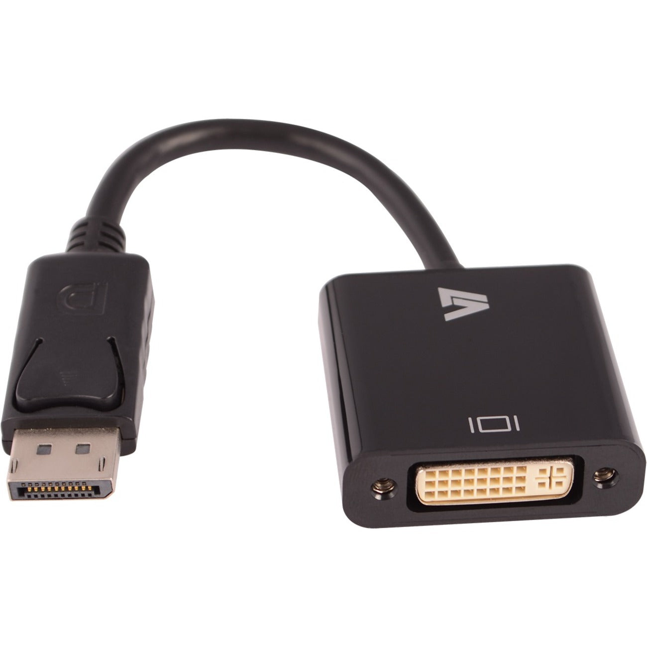 V7 Black Video Adapter DisplayPort Male to DVI-I Female - CBLDPDVI-1E