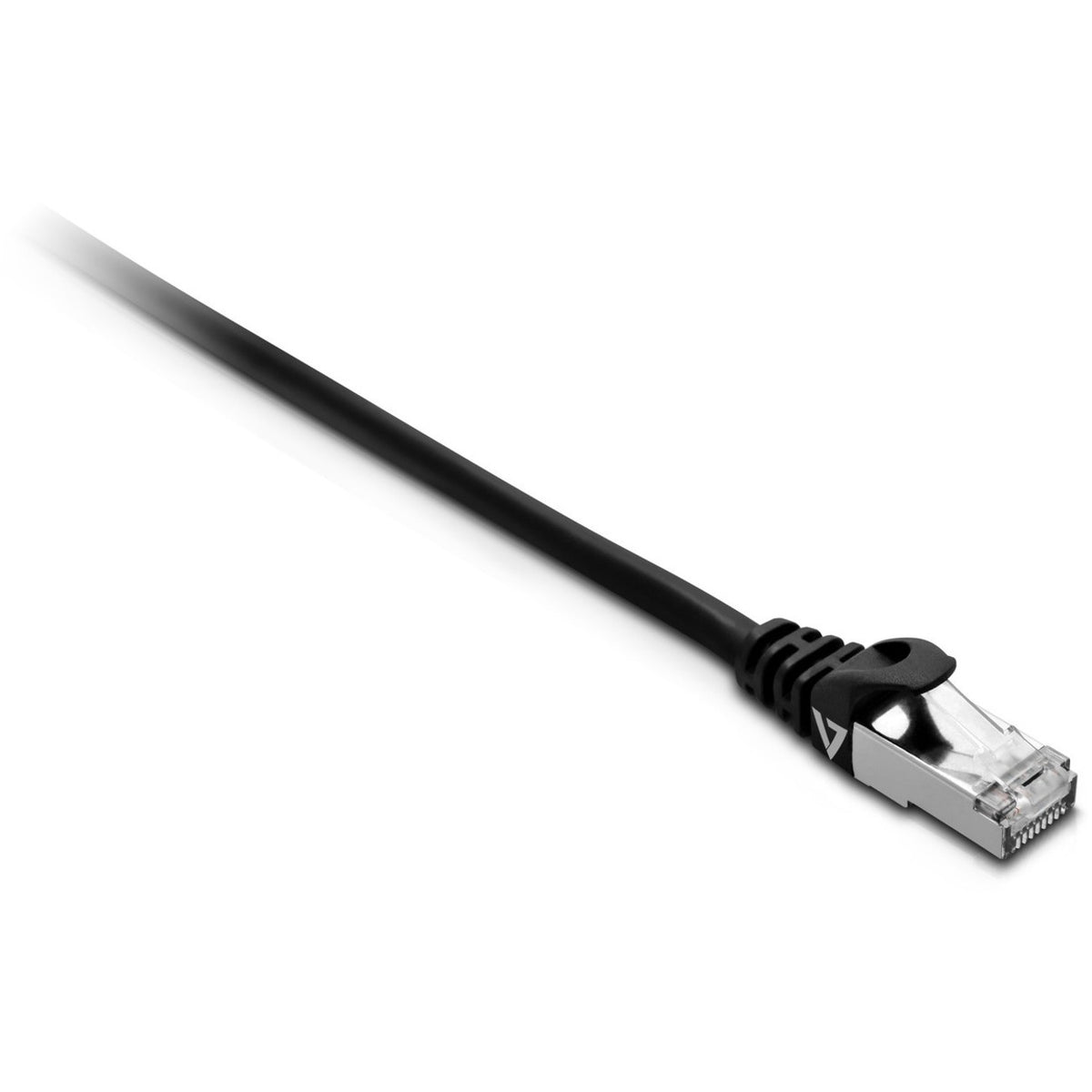 V7 Black Cat7 Shielded & Foiled (SFTP) Cable RJ45 Male to RJ45 Male 5m 16.4ft - V7CAT7FSTP-5M-BLK-1E