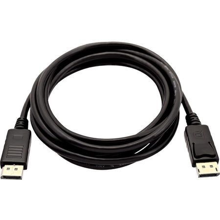 V7 Black Video Cable DisplayPort Male to DisplayPort Male 3m 10ft - V7DP2DP-03M-BLK-1E