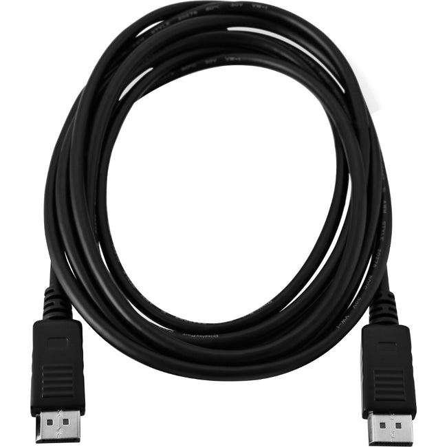 V7 Black Video Cable DisplayPort Male to DisplayPort Male 2m 6.6ft - V7DP2DP-6FT-BLK-1E