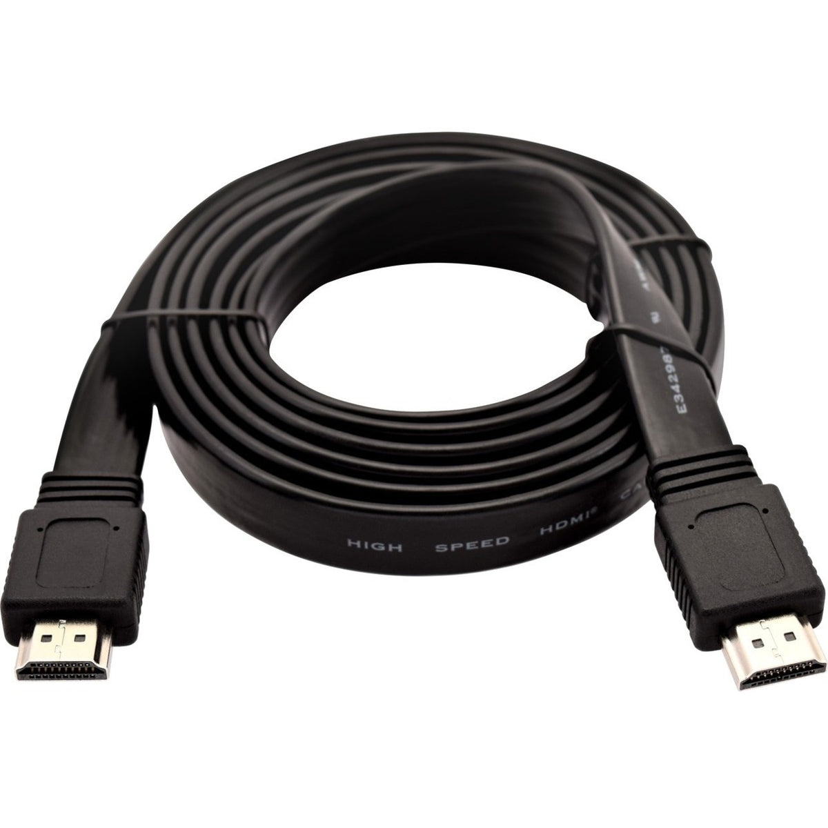 V7 Black Video Cable HDMI Male to HDMI Male 2m 6.6ft - V7HDMI4FL-02M-BK-1E