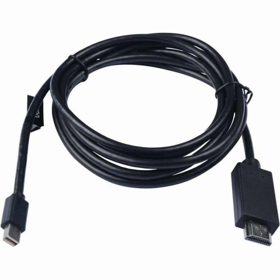 V7 Black Video Cable Mini DisplayPort Male to HDMI Male 2m 6.6ft - V7MDP2HD-02M-BLK-1E