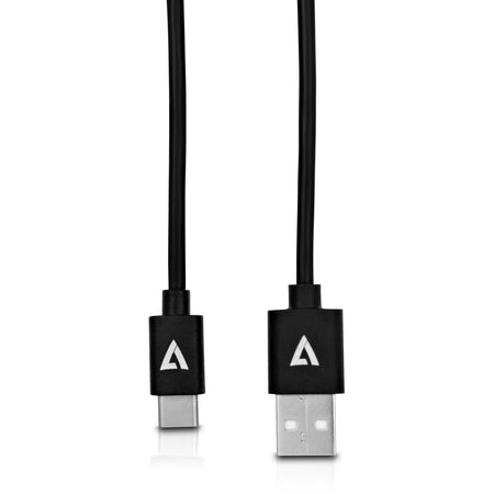 V7 Black USB Cable USB 2.0 A Male to USB-C Male 2m 6.6ft - V7U2AC-2M-BLK-1E