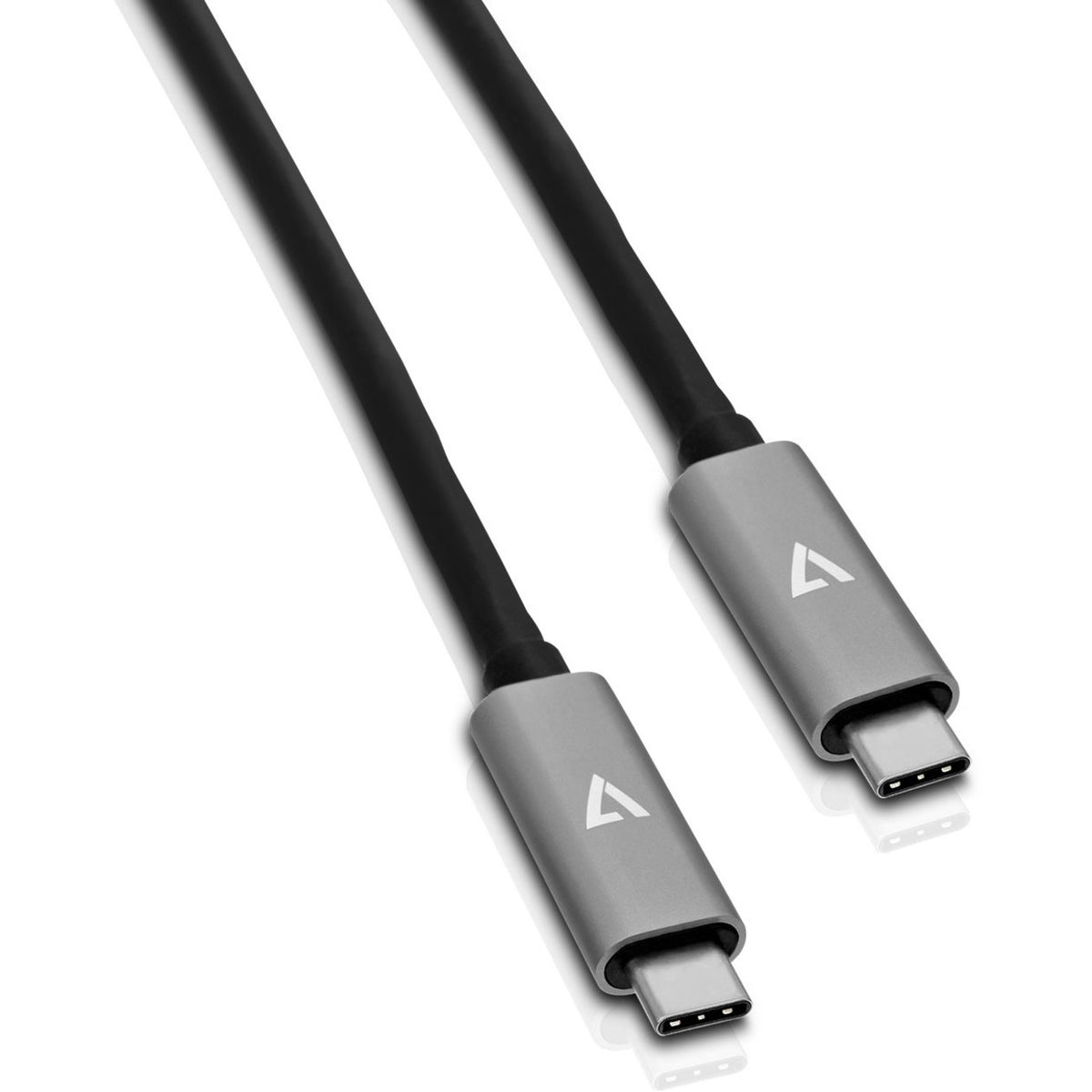 V7 Grey USB Cable USB-C Male to USB-C Male 2m 6.6ft - V7UCC-2M-ALUGR-1EC