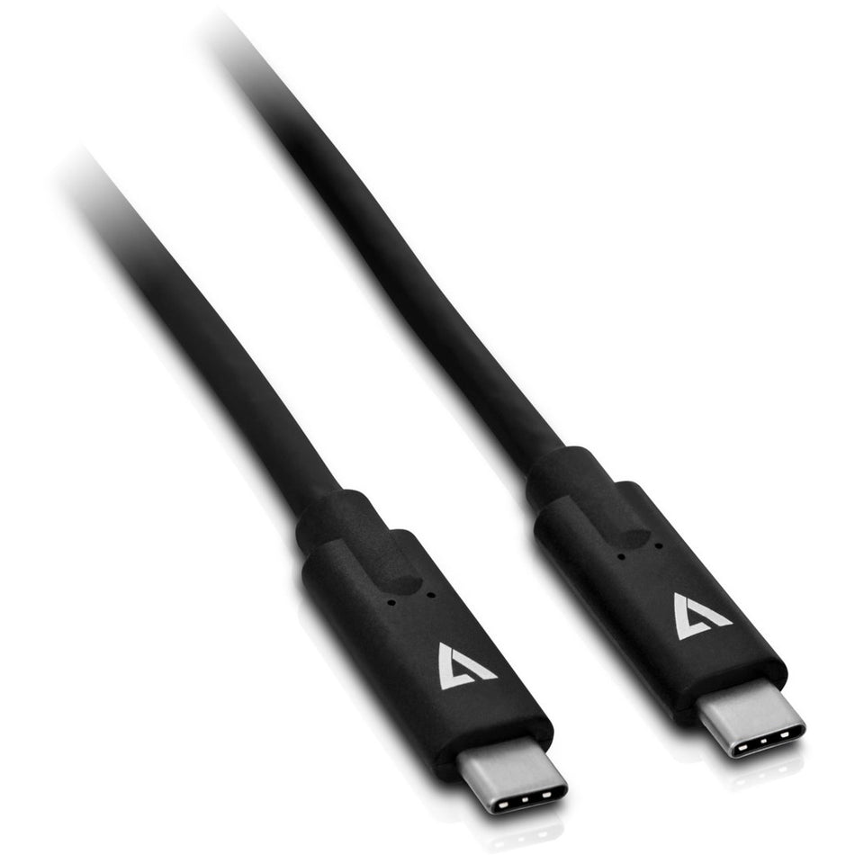 V7 Black USB Cable USB-C Male to USB-C Male 2m 6.6ft - V7UCC-2M-BLK-1E