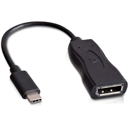 V7 Black USB Video Adapter USB-C Male to DisplayPort Female - V7UCDP-BLK-1E