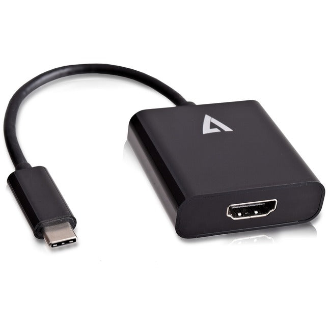 V7 Black USB Video Adapter USB-C Male to HDMI Female - V7UCHDMI-BLK-1E