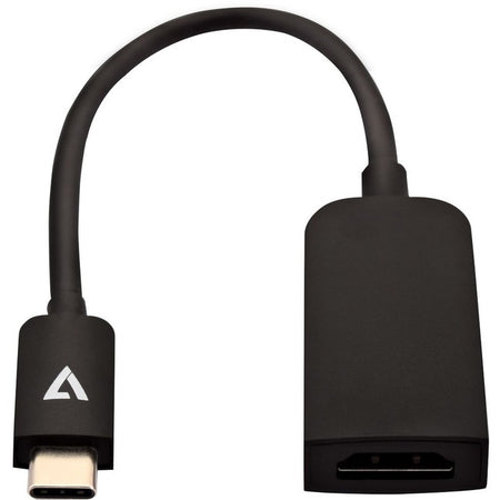 V7 Black USB Video Adapter USB-C Male to HDMI Female Slim - V7UCHDMISL-1E