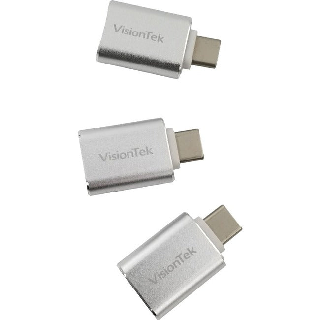 VisionTek USB-C to USB-A (M/F) 3 Pack Adapters - 901224