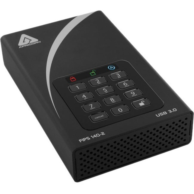 Apricorn Aegis Padlock DT 16 TB Hard Drive - External - TAA Compliant - ADT-3PL256F-16TB