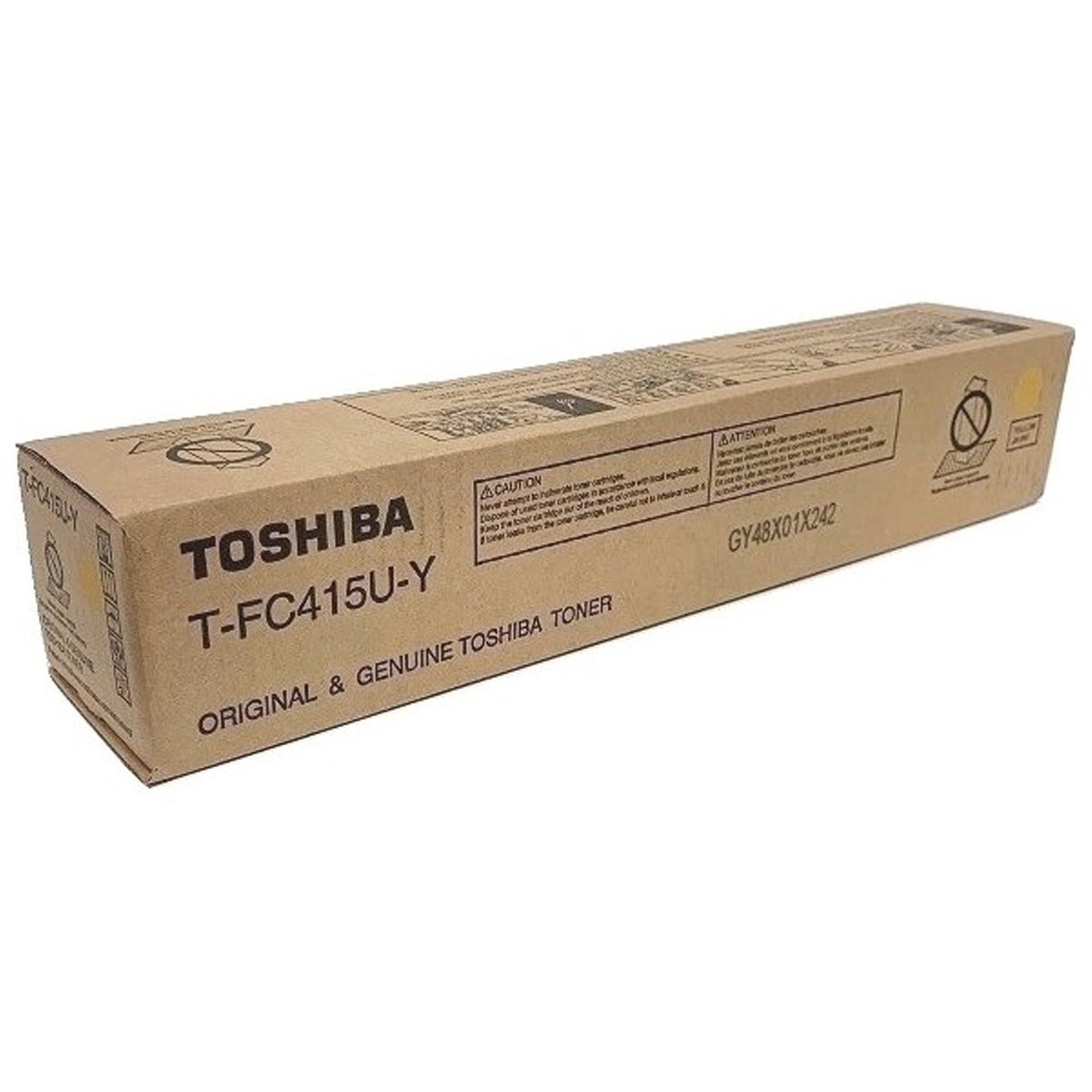 Toshiba Original Laser Toner Cartridge - Yellow - 1 Each - TFC415UY