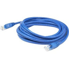 AddOn 2.5ft RJ-45 (Male) to RJ-45 (Male) Blue Cat6A Straight Shielded Twisted Pair PVC Copper Patch Cable - ADD-2.5FCAT6AS-BE