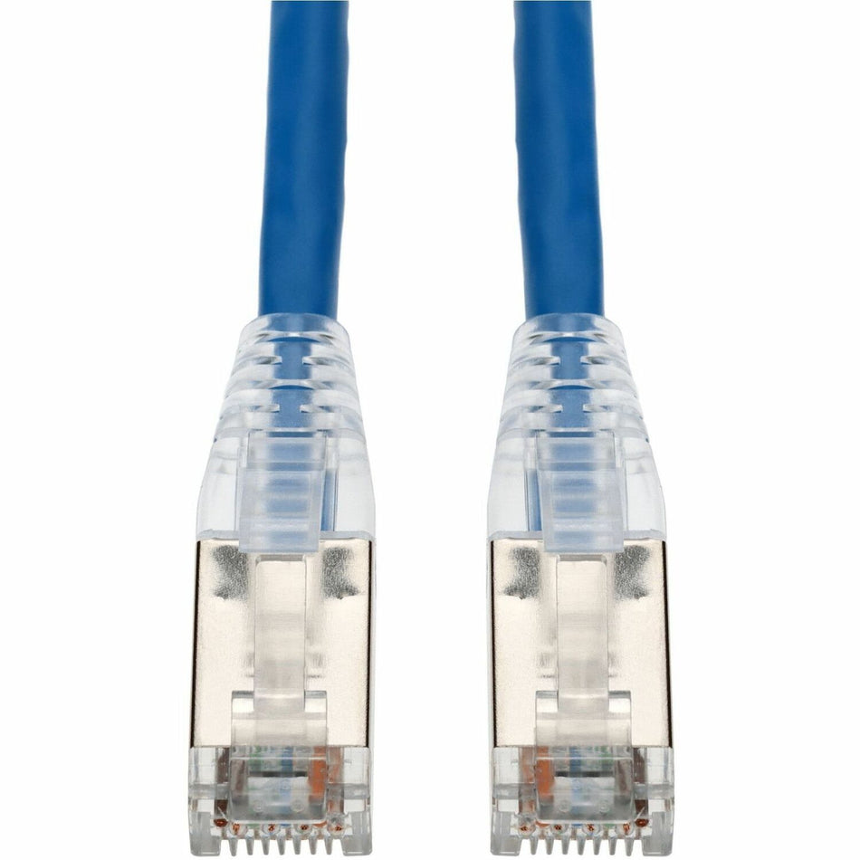 AddOn 2.5ft Blue CAT 6A Shielded PVC Ethernet Cable Snagless Easy Clear Boot RJ-45 M/M - ADD-2.5FCAT6AS-BE