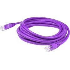 AddOn 3.5ft RJ-45 (Male) to RJ-45 (Male) Purple Cat6 Straight Shielded Twisted Pair PVC Copper Patch Cable - ADD-3.5FCAT6S-PE