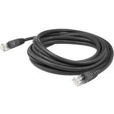 AddOn 4.5ft RJ-45 (Male) to RJ-45 (Male) Black Cat6A Straight Shielded Twisted Pair PVC Copper Patch Cable - ADD-4.5FCAT6AS-BK