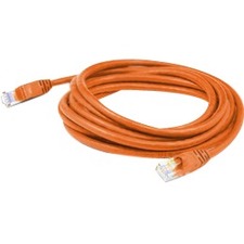 AddOn 4.5ft RJ-45 (Male) to RJ-45 (Male) Orange Cat6 Straight Shielded Twisted Pair PVC Copper Patch Cable - ADD-4.5FCAT6S-OE