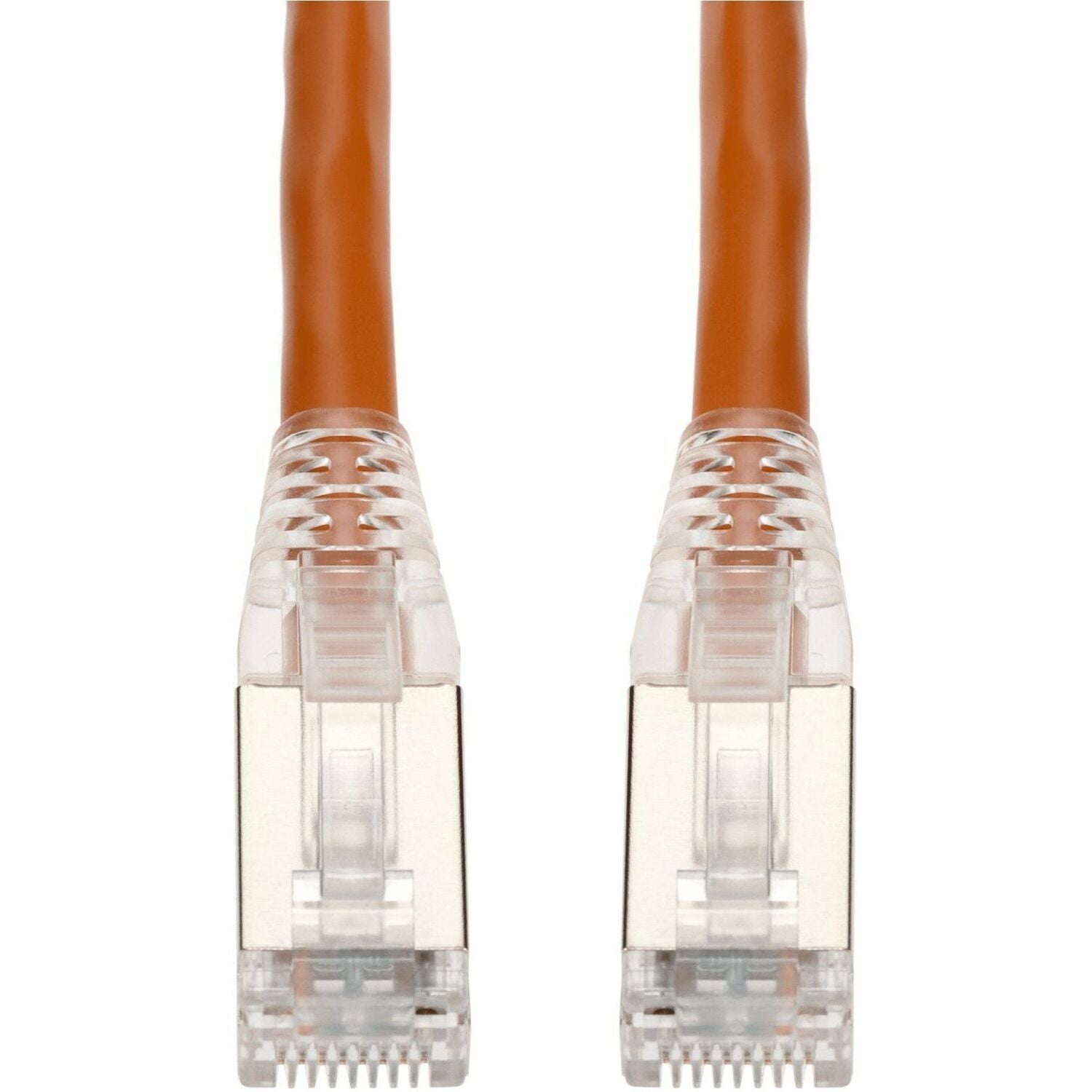 AddOn 50ft Orange CAT 6 Shielded PVC Ethernet Cable Snagless Easy Clear Boot RJ-45 M/M - ADD-50FCAT6S-OE