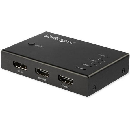 StarTech.com 4 Port HDMI Video Switch - 3x HDMI & 1x DisplayPort - 4K 60Hz - Multi Port HDMI Switch Box w/ Automatic Switcher (VS421HDDP) - VS421HDDP