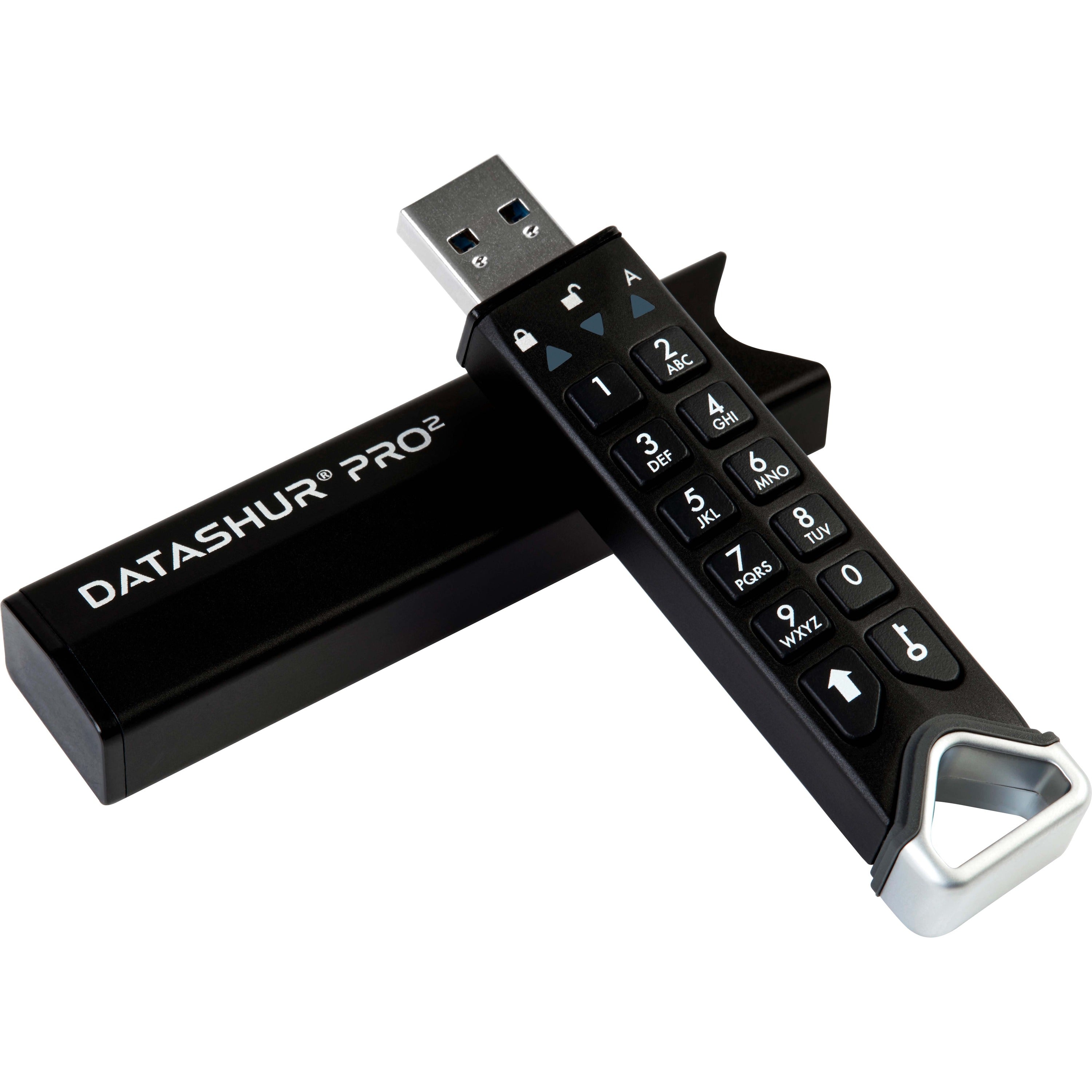 iStorage datAshur PRO2 8 GB | Secure Flash Drive | FIPS 140-2 Level 3 Certified | PIN protected | Dust/Water-Resistant | Incorporated Common Criteria EAL 5+ | TAA Compliant - IS-FL-DP2-256-8