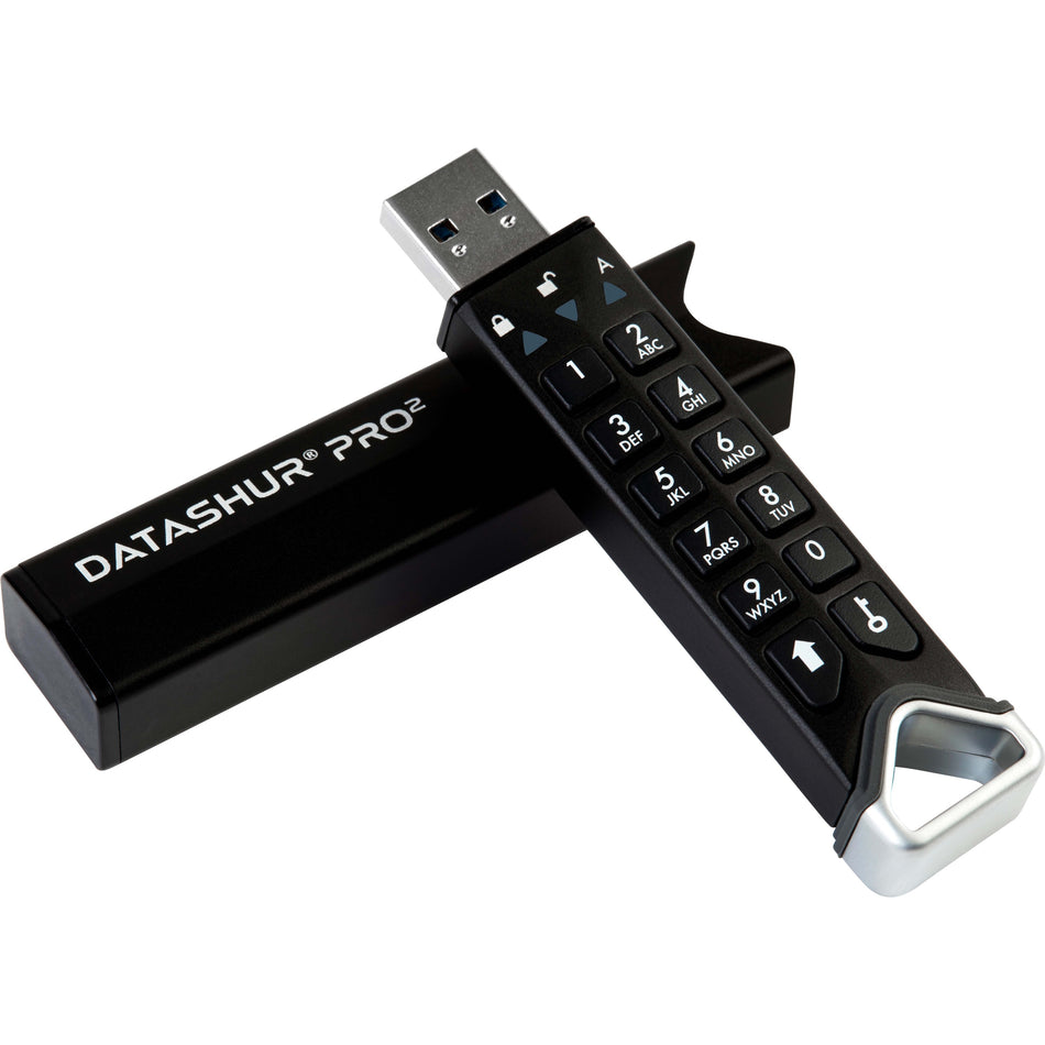 iStorage datAshur PRO2 256 GB | Secure Flash Drive | FIPS 140-2 Level 3 Certified | PIN protected | Dust/Water-Resistant | Incorporated Common Criteria EAL 5+ | TAA Compliant - IS-FL-DP2-256-256