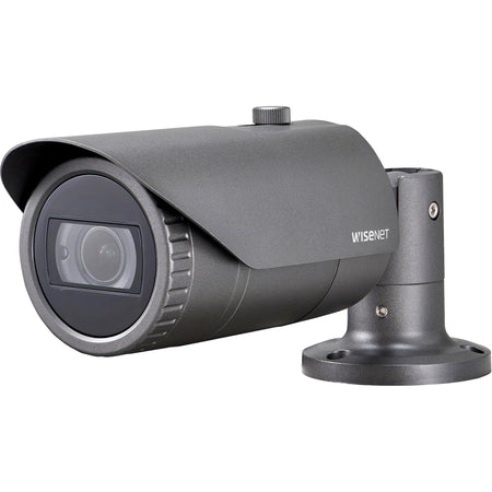 Wisenet QNO-8080R 5 Megapixel Outdoor Network Camera - Bullet - Dark Gray - QNO-8080R