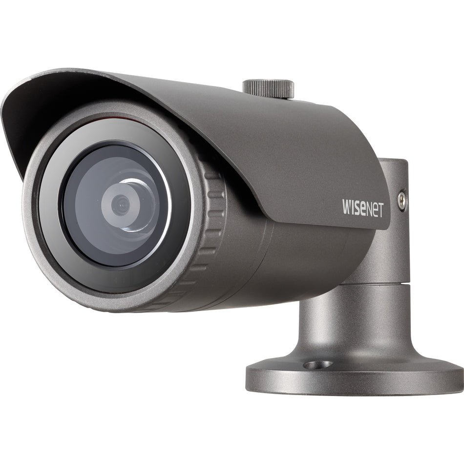 Wisenet QNO-8010R 5 Megapixel Outdoor Network Camera - Color, Monochrome - Bullet - Dark Gray - QNO-8010R