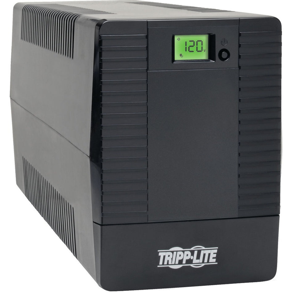 Tripp Lite by Eaton 750VA 600W Line-Interactive UPS - 8 NEMA 5-15R Outlets, AVR, 120V, 50/60 Hz, USB, RS-232, LCD, Tower - SMART750TSU