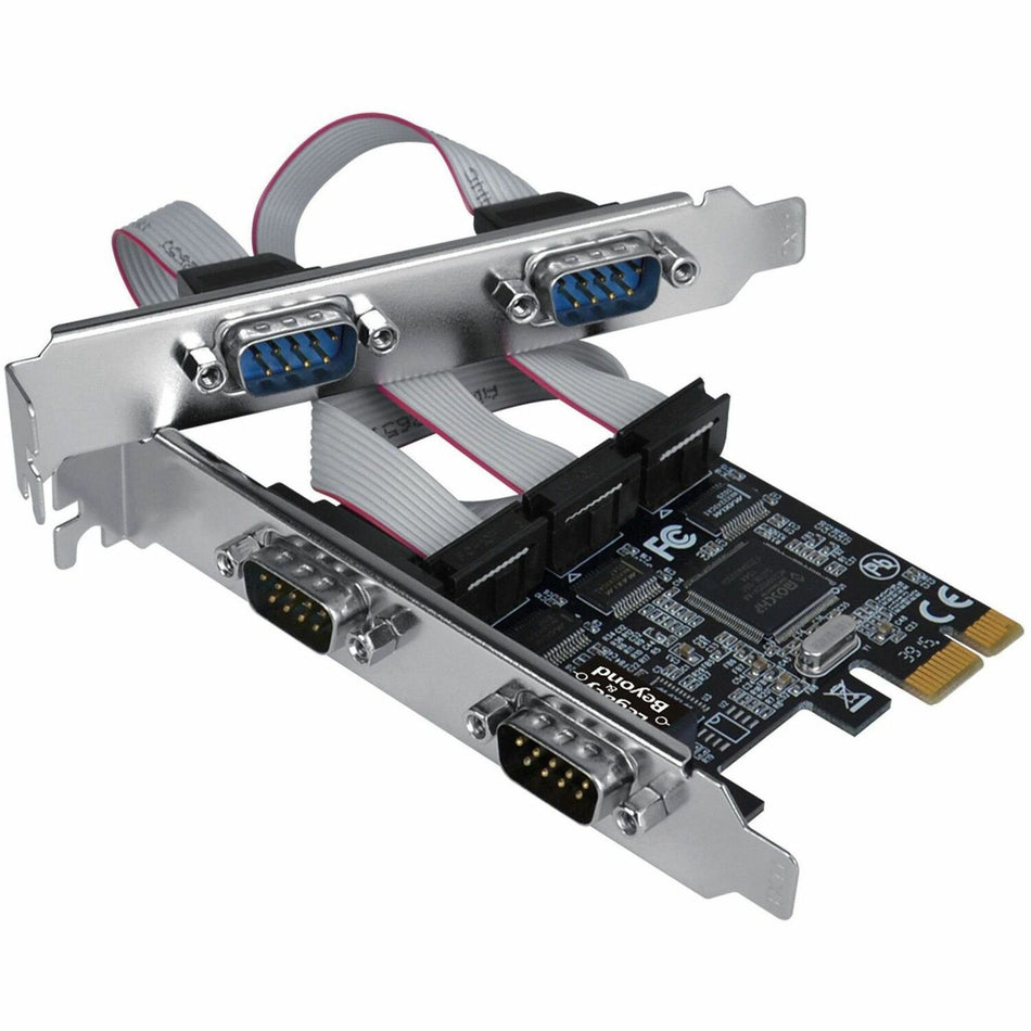 SIIG Quad-Serial Port / RS-232 PCIe Card - LB-S00114-S1