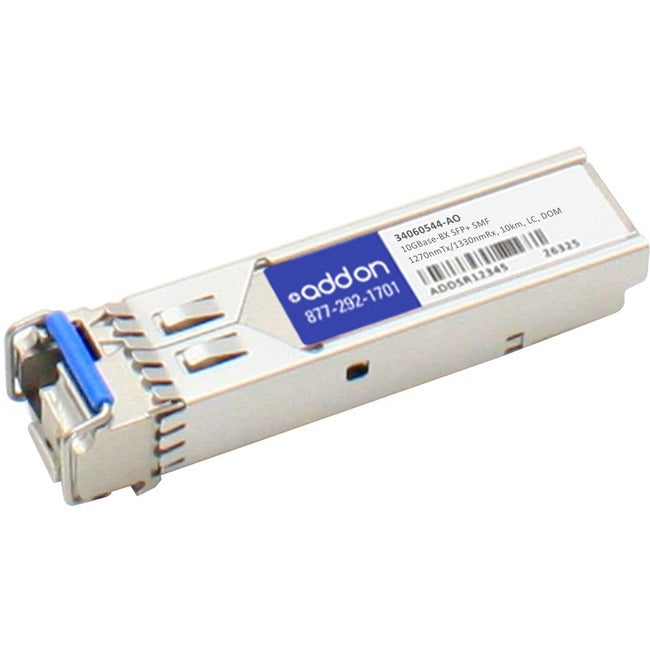 AddOn Huawei 34060544 Compatible TAA Compliant 10GBase-BX SFP+ Transceiver (SMF, 1270nmTx/1330nmRx, 10km, LC, DOM) - 34060544-AO