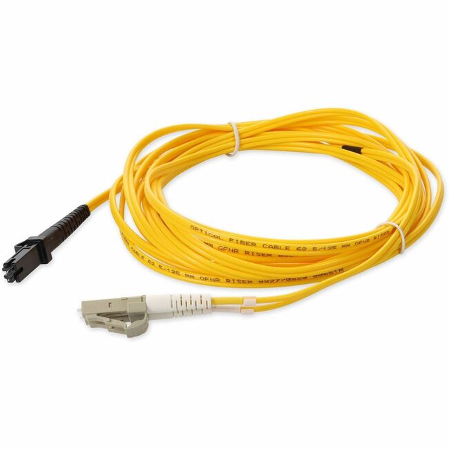 AddOn Fiber Optic Duplex Patch Network Cable - ADD-LC-MTRJ-4M6MMFK-YW