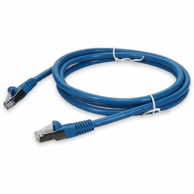 AddOn 5ft RJ-45 (Male) to RJ-45 (Male) Blue Microboot, Snagless Cat7 S/FTP PVC Copper Patch Cable - ADD-5FCAT7F-BE